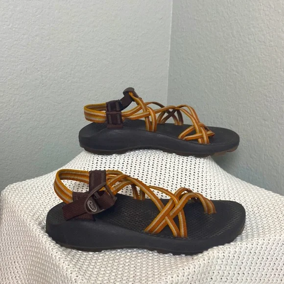 Chaco | Shoes | Chaco Strappy Sandals Brownorangegray  display picture 2